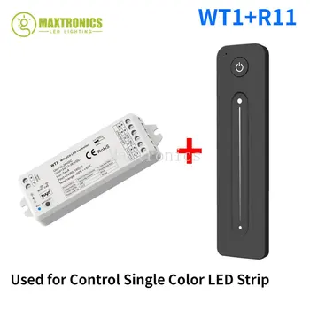 Tuya WT1 DC12V-36V WiFi LED Kontrolieris 2CH Ar Alexa, Google Home Reostats +2.4 G RF Tālvadības pults, Lai Viena Krāsa KMT LED Lentes