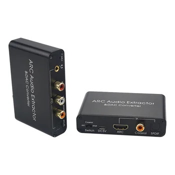 LOKA Audio Extractor Adapteris 3 5mm Jack, HDMI saderīgu Digitālo Optisko Analog APK Converter Sadalītāja TV