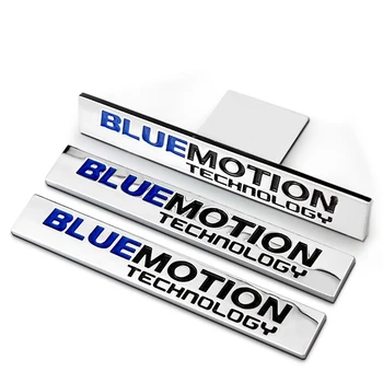 Bluemotion Emblēmu Vēstules Žetons Decal Logo, Uzlīme Režģi Uz Volkswagen CC Golf, POLO, Passat Bora MK4 MK5 MK6 Lavida TIGUAN