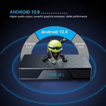 2022 X98H PRO 2G 16GB Android TV KASTĒ 12 Smart TVBOX Allwinner H618 Dual Band Wifi6 1080P BT5 1000M Media Player Set Top Box