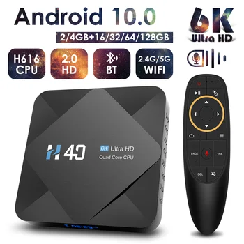 TOPSION Pasaules Izdevums TV Set Top Box H40 Android 10 AllWinner H616 6K HD 2.4G5G WiFi BT Saprātīga Balss Media Player