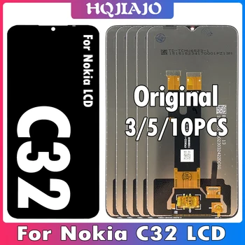 3/5/10PCS Oriģinālu Nokia C32 LCD Displejs, Touch Screen Panelis Digitizer Montāža Nokia C32 Displeja Nomaiņa