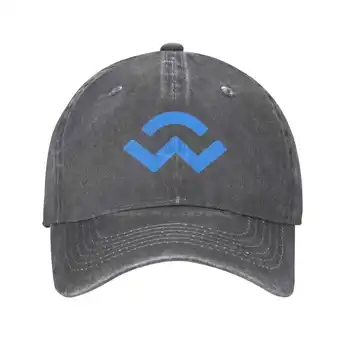 WalletConnect logo Drukāt Grafiskā Gadījuma Džinsa cepurīte Adīta cepure Beisbola cepure