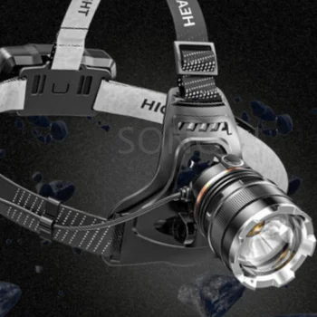 XHP50 4 Režīmi LED Sensora Zoom Lukturis Kempings Zvejas Meklēšana Gaisma Galvas Lukturīti Jaudīgu Lukturi Priekšējie Lukturi Lukturi