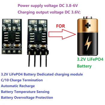 Akumulatora Dedicated1A 3.2 3.6 V V LiFePO4 Uzlādes Moduli Li Polimēru elektrolīta Akumulatoru Lādētājs ievade 3.8 V 4.2 V 4.5 V 5V par Ebike UPS Auto
