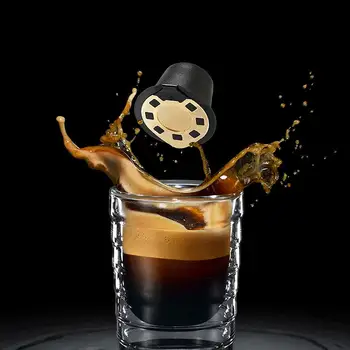 1gb Atkārtoti Uzpildāmas Kafijas Kapsulas Filtri Nespresso Filtrs Pod ar Nerūsējošā Tērauda Sietu Virtuve, Kafijas Tasi