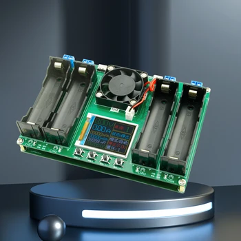 4 Kanālu Akumulatora Kapacitāte Iekšējās Pretestības Testeri Tipa C LCD Displejs Automātiskā Uzlādēšana un Izlādēšana Moduļa Dzesēšanas Ventilators
