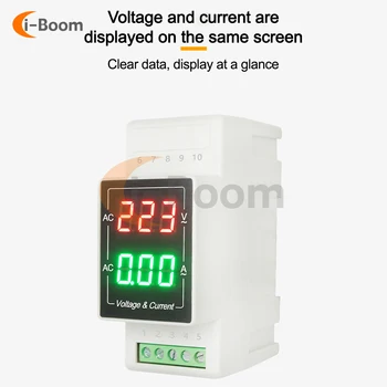 Digitālā vienfāzes Enerģijas Skaitītājs Testeri AC60-500V Ampermeter Jauda Voltmetrs Ammeter Sprieguma Ampēri Watt Kwh Skaitītājs Multimetrs