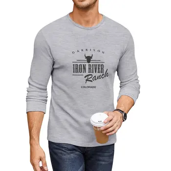 Jaunajā Iron River Ranch Garš T-Krekls zēniem balti t krekli lielgabarīta t krekli, t krekls vīriešiem