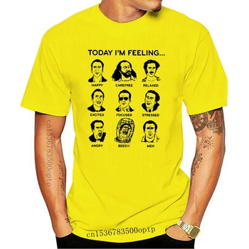 Vīriešu Apģērbu Jaunajām Nicolas Cage Sejas T-Kreklu apdruka Vīriešu Sieviešu Smieklīgi Kokvilnas S-3Xl Vīriešu T-Krekls Vasaras O-veida Kakla Topi Dizains Custom Tee Shi