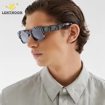 2023 FENGDIN Sieviešu Saulesbrilles Black Acetate Modes Dizainers Brilles Personalizētu tusēt Classic Retro Vīriešiem, Saules Brilles