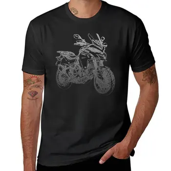 Jaunu Multistrada 1260 zīmuli siluets motociklu touring enduro dual sporta T-Krekls dzīvnieku print krekls zēniem vīriešu t krekli