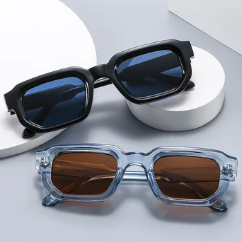 2023 Laukumā Augstas Kvalitātes Luksusa Saulesbrilles Retro Mazo Kadru Modes Briļļu Sievietes Vīrieši Ēnā UV400 Gafas De Sol Metāla Viras