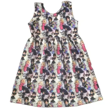 Vairumtirdzniecības Vasaras Boutique Meiteņu Drēbes Labāko Pārdošanas Nedēļā Multfilmu Kolekcijas Kleitas Ceļa Garums