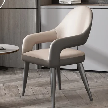 Dizainers Modernās Ēdamistabas Krēsli Eiropas Ūdensizturīgs Ādas Ēdamistabas Krēsli Ergonomisks Muebles Para El Hogar Virtuves Mēbeles