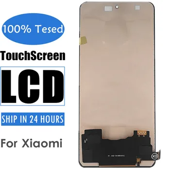 Black Mobilais Pilnīgu LCD Ekrāns Xiaomi Redmi K40 Pro K40Pro Mobilo Telefonu TFT Displejs TouchScreen Panelis Digitizer