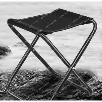 Saliekamais Krēsls Mazā Portatīvā Viegls Āra Ceļojumu Stendā Piknika Kempings Izkārnījumos Zvejas Krēsls