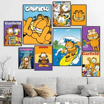 Gudrs G-Garfield Karikatūra, PLAKĀTS, Audekls HD Drukātu, Personalizētu Sienas Māksla Pasūtījuma Krāsošana
