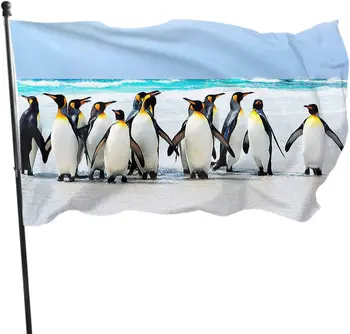 Pingvīns Karoga Antarktikas King Pingvīni Ledus Burg Sniega Āra Karogi Laipni Mājas Pagalmā Dārza Partijas Apdare Sievietēm, Bērniem Dāvanas