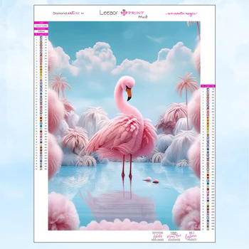 Ainavas, Diamond Krāsošana Mountan Un Flamingo Sērija Pilna Rhinestone Mozaīkas Izšuvumi Krustdūrienā Komplektu, Mājas Dekoru, Dāvanu 5D Diy