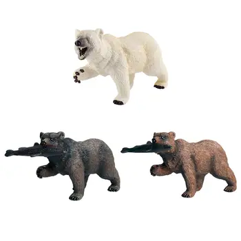 Lācis Modelis Attēlā Puses Dod Priekšroku, Vannas Rotaļlietas, Dzīvnieku Statuja Savvaļas Dzīvnieku Figūriņas