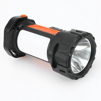 LED Prožektors, Super Spilgti Lukturīti, Ar Sānu Gaismas 6 Apgaismojuma Režīmos Darbina Ar 18650 Akumulatoru Āra Kempings