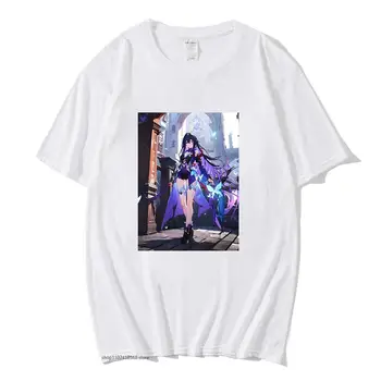 Seele Honkai Zvaigžņu Dzelzceļa Klasisks T-Krekls Karstā Spēles Tshirt Vīriešu Apģērbu Kawaii Streetwear Sievietes 100% Kokvilnas Vasaras Tee Harajuku Augšu