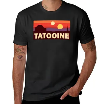 Jaunu Tatooine Saulrieta Vintage T-Krekls melns t krekli ātri žāvēšanas t-krekls korejas modes sieviešu t-krekli