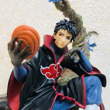 34cm Lielgabarīta Anime GK Naruto Divas galvas Shippuden CS Uchiha Obito Modelis PVC Statuja Akatsuki Darbības Rādītāji Rotaļlietas, Dāvanu
